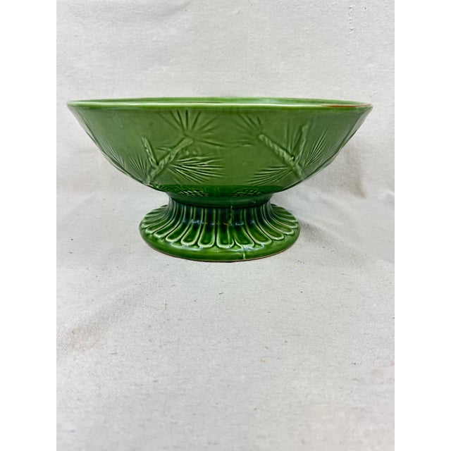 Large Ceramic Pedestal Bowl For Sale In New Orleans - Image 6 of 11