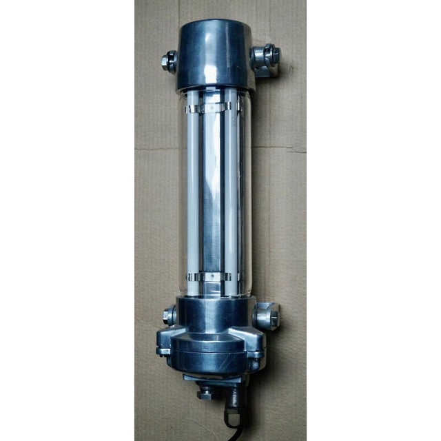 Silver Vintage McGeoch Military Aircraft Carrier Light, 1981 For Sale - Image 8 of 8