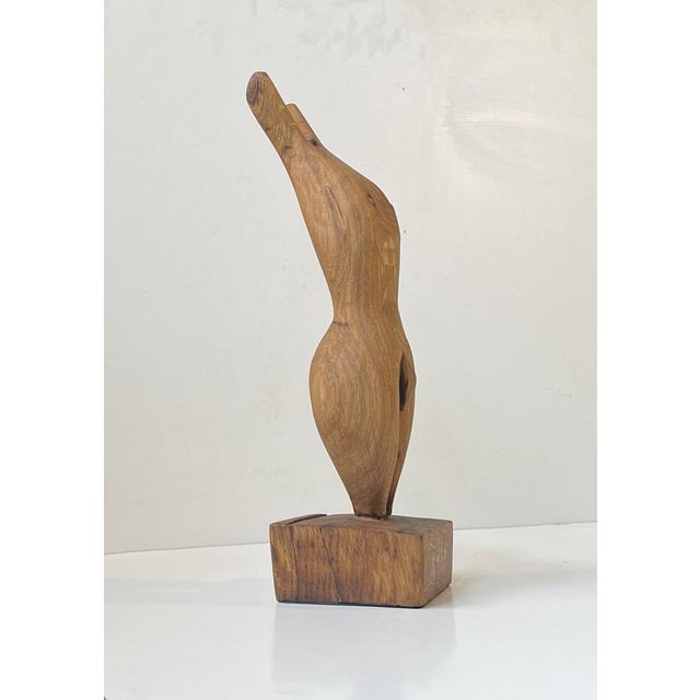Folk Art Phallus Male Torso Sculpture in Carved Wood, 1970s For Sale - Image 9 of 11