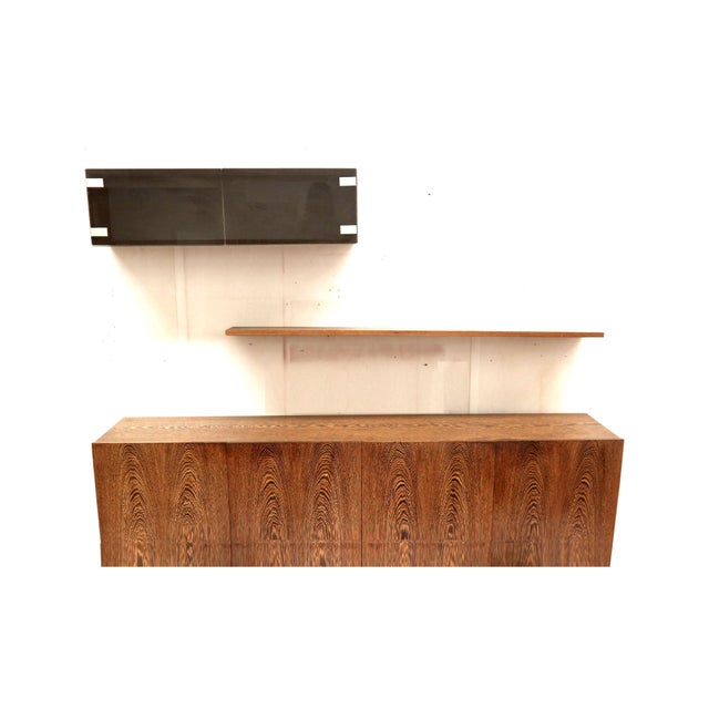 Vintage Wenge Wall-Mounted Sideboard by Banz Bord, 1970s For Sale - Image 5 of 18