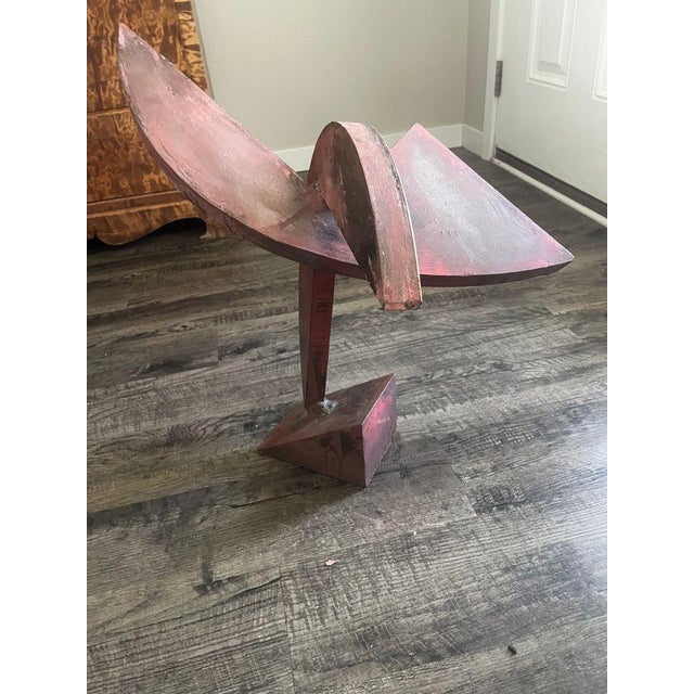 Abstract Contemporary Abstract Steel Sculpture by Simi Dabah (16" High) For Sale - Image 3 of 9