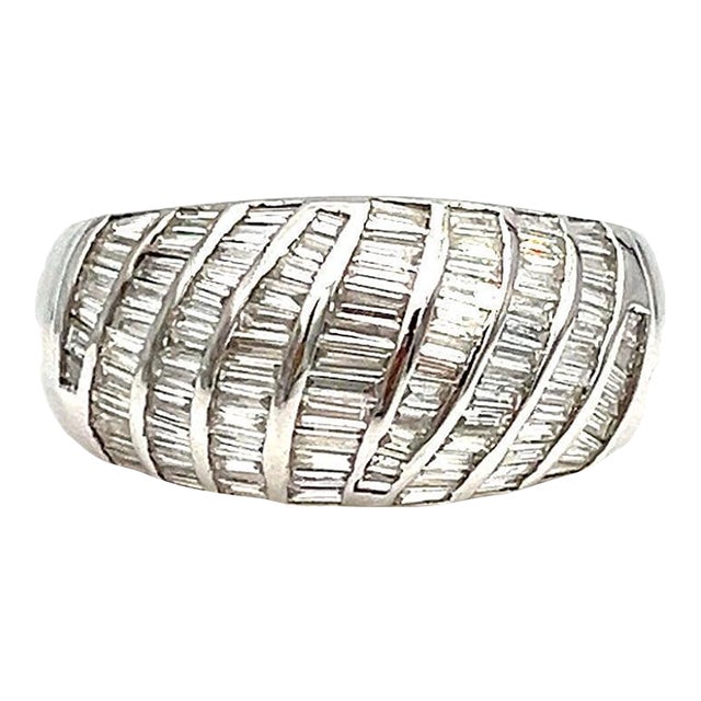 2.10 Ct Diamond Ring Size 6.75 For Sale