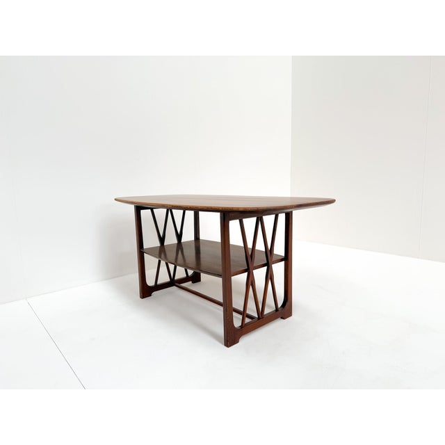 Mid-Century Modern Wooden Coffee Table by A.A. Patijn for Zijlstra Joure, 1950s For Sale - Image 9 of 10