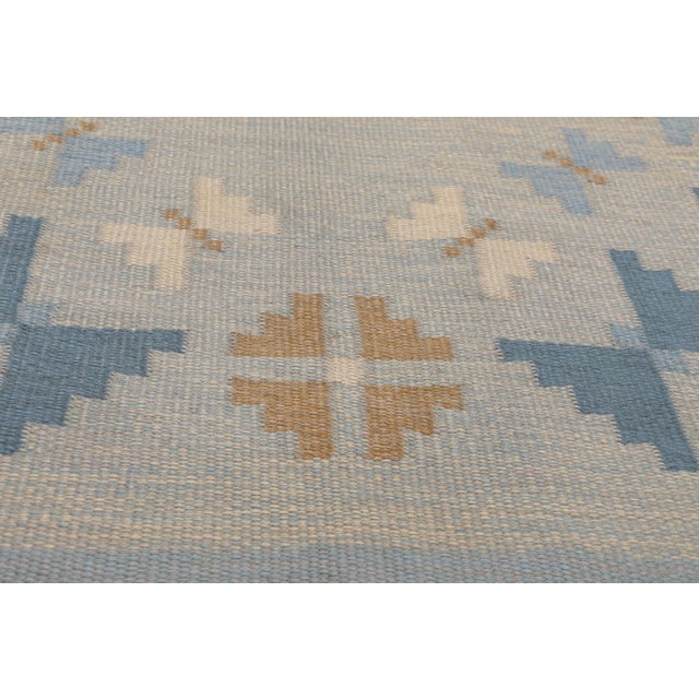Mid 20th Century Vintage Swedish Rollakan Rug, 04'06 X 06'11 For Sale - Image 5 of 11