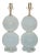 Joe Cariati Glass Ball Lamps White For Sale