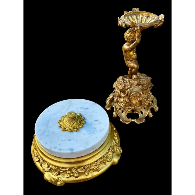Antique French Gilt Bronze Figural Centerpiece For Sale - Image 18 of 18