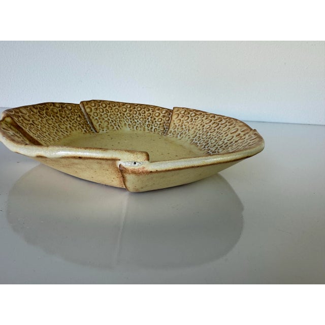 1990's S. Hubbard Organic Artistic Pottery Decorative Plate For Sale - Image 4 of 9