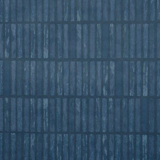 SAMPLE - Schumacher X Backdrop Wabi-Sabi Wallpaper In Dark Blue For Sale