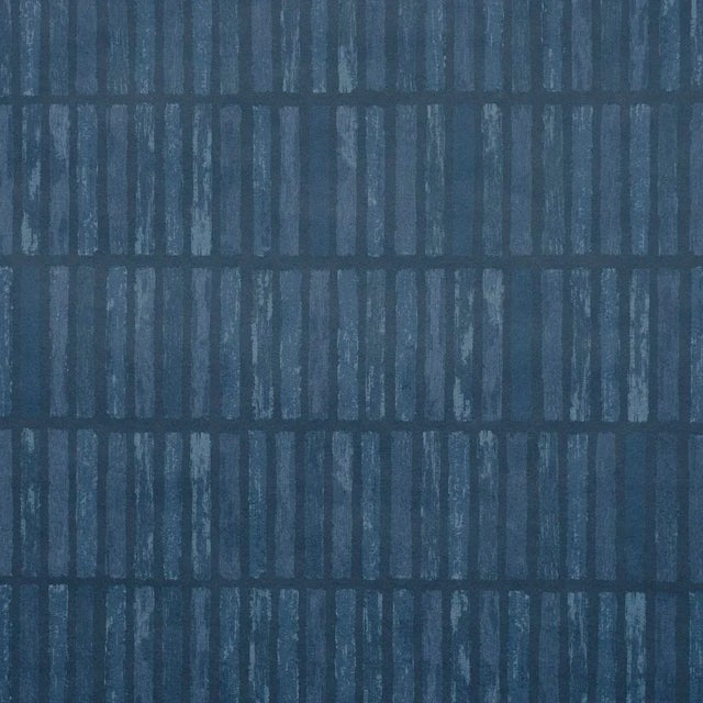 SAMPLE - Schumacher X Backdrop Wabi-Sabi Wallpaper In Dark Blue For Sale