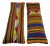 Striped Kilim Lumbar Pillow Cover 8'' X 20'' & 16'' X 17'' - Set of Two For Sale