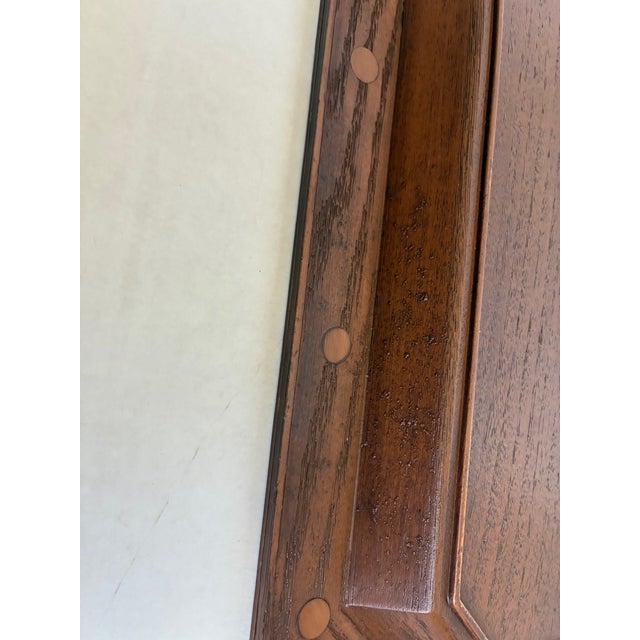 Plastic Vintage Mid Century Modern Faux Bois Greek Key Serving Tray For Sale - Image 7 of 11