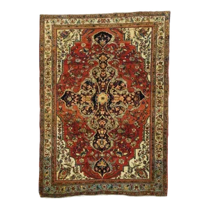 Late 18th Century Antique Farahan Sarouk Rug 3'8'' x 5'2''