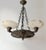 Antique Renaissance Revival Bronze and Alabaster Chandelier with Serpent Details, 1900 For Sale - Image 15 of 18