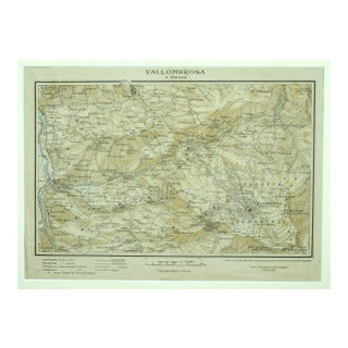 Unknown - Map of Vallombrosa - Florence 1926 For Sale