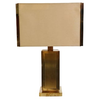 Italian Table Lamp in Brass, 1970s For Sale