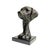 1990s Black Metal Dog Retriever Bust on Black Marble Base For Sale - Image 4 of 6