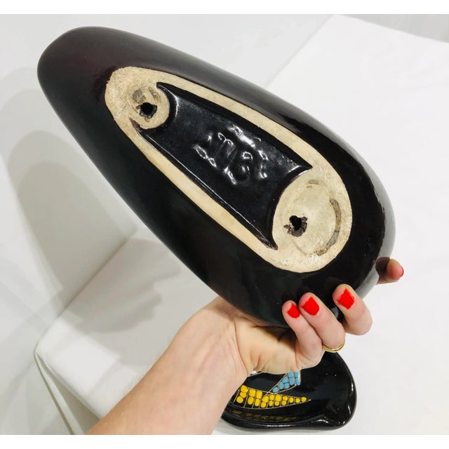 Ceramic Vintage Mid Century Ceramic Ash Tray & Catch All Dish Set- 2 Pieces For Sale - Image 7 of 8