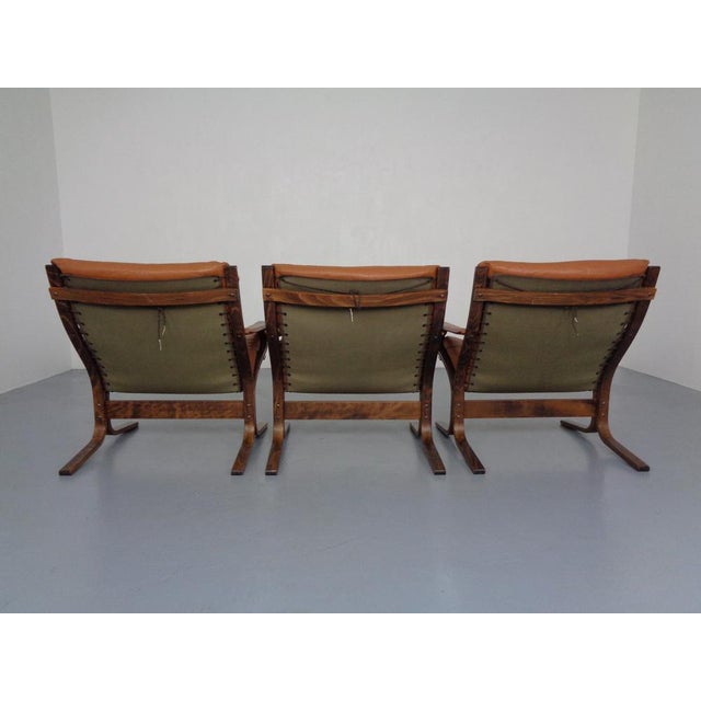 Wood Mid-Century Siesta Table & Leather Chairs by Ingmar Relling for Westnofa, 1960s, Set of 4 For Sale - Image 7 of 18