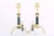 Mid 20th Century Solid Brass / Marble Regency Style Andirons - a Pair For Sale - Image 11 of 11