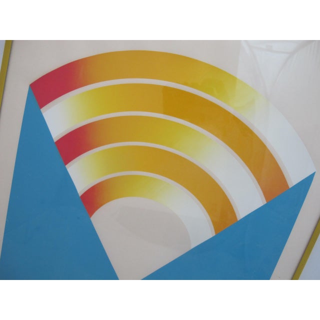 1970s Masaaki Noda Signed Artist Proof Accordance 13 Framed Vintage Abstract Print For Sale - Image 5 of 9