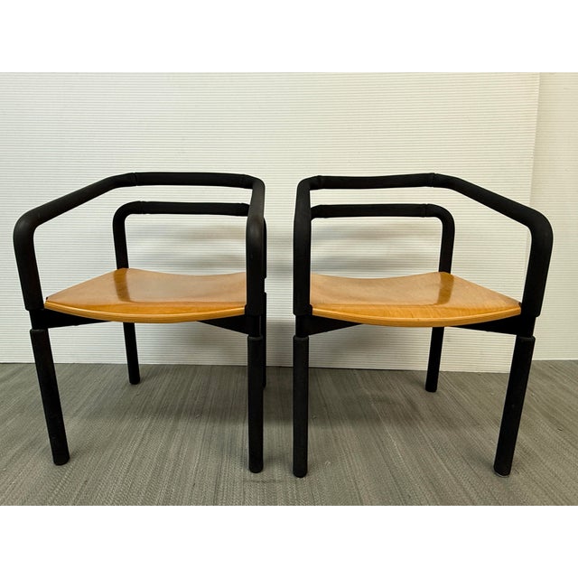 Brian Kane for Metropolitan Rubber Lounge Armchairs, Pair For Sale - Image 9 of 12