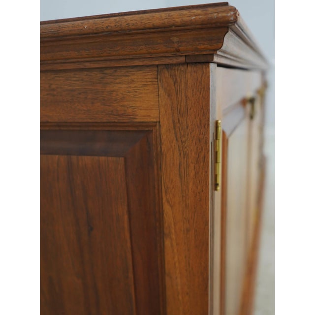 Mid 20th Century Walnut Custom Made Chippendale Cabinet For Sale - Image 12 of 18