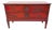 Vintage Red Lacquered Medallion 2 Drawer Commode, Chest of Drawers For Sale