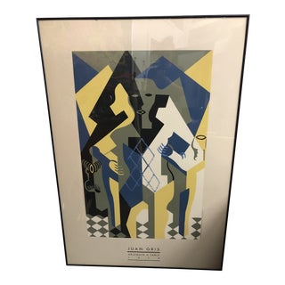 Large Original Juan Gris Framed Italian Cubist Poster For Sale