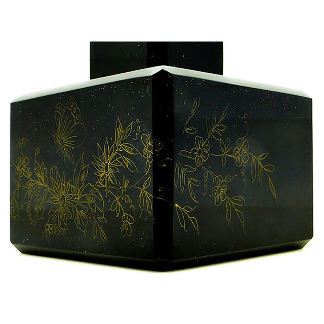 Art Nouveau Hialith Crystal Inkwell from Moser, Austro-Hungary, 1900s, in Flawless conditions. Designed 1890 to 1919