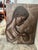 Contemporary Bonded Bronze Sculptured 3 Dimensional Artwork of Mother & Child 24”x18”c1” (Very Heavy) For Sale - Image 3 of 7