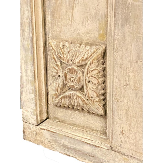 19th Century French Antique Painted Mirror For Sale - Image 4 of 9