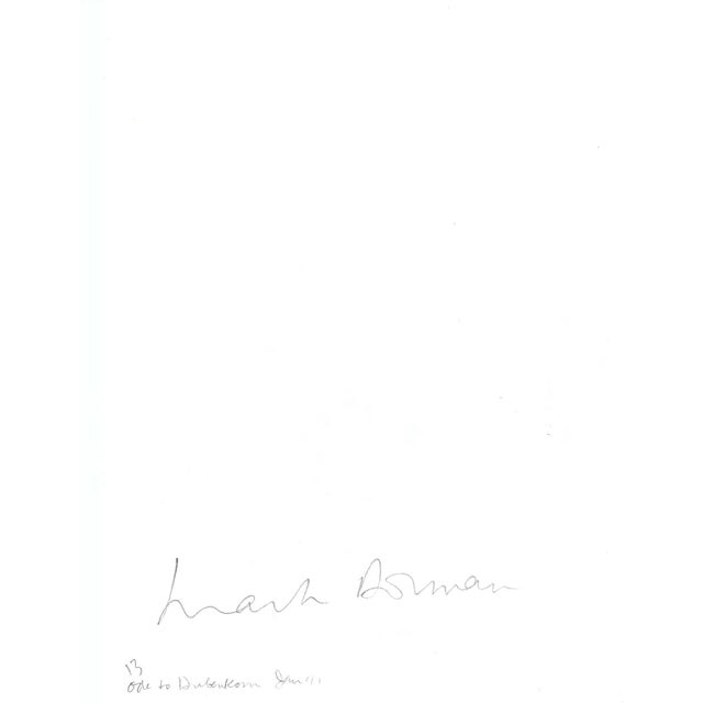 1991 "Ode to [Richard] Diebenkorn" painting on paper by Northern Virginia by DC area artist Mark Dorman. Signed on the...