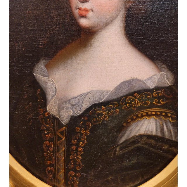 17th Century Portrait of a Aristocratic Woman - Oil Painting For Sale In Los Angeles - Image 6 of 11