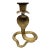 Cobra Snake Brass Tone Candle Holder For Sale