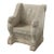 1930s Roman-Style Carved Stone Lion Chair For Sale