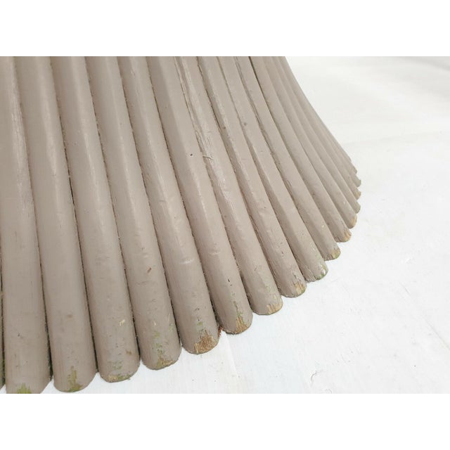 1960s Vintage Round Dining Table in Bamboo, 1960s For Sale - Image 5 of 9