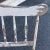 Mid 20th Century Mid-Century Distressed Wooden Spindle Porch Bench With Tubular Steel Frame For Sale - Image 5 of 11