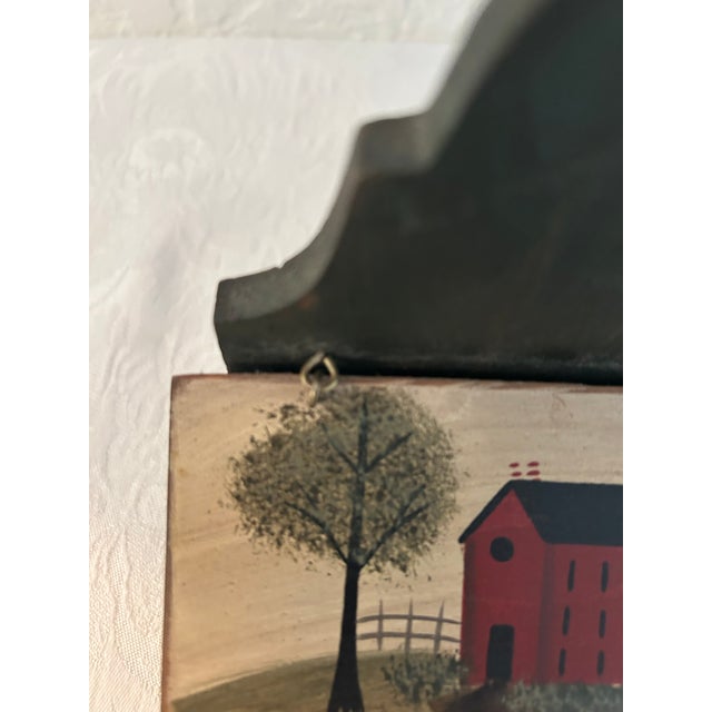 Farmhouse Vintage Hanging Wood Shaker Salt Box For Sale - Image 3 of 8
