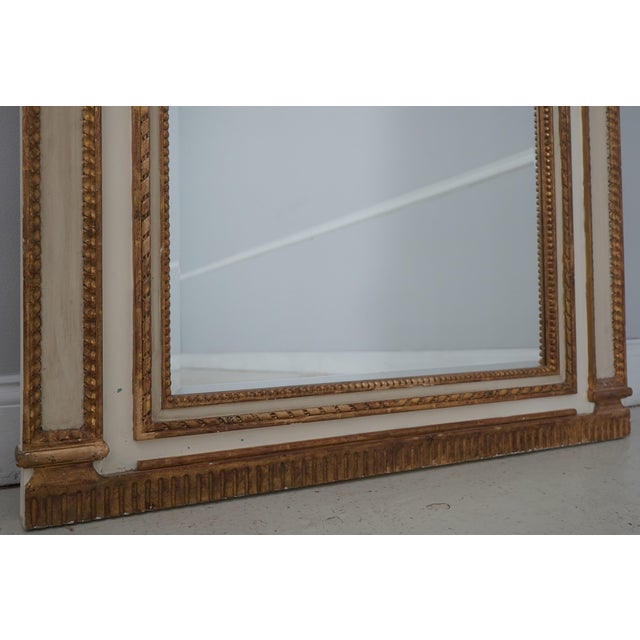 French Louis XVI 19th Century Rams Head Pier Mirror For Sale - Image 4 of 16