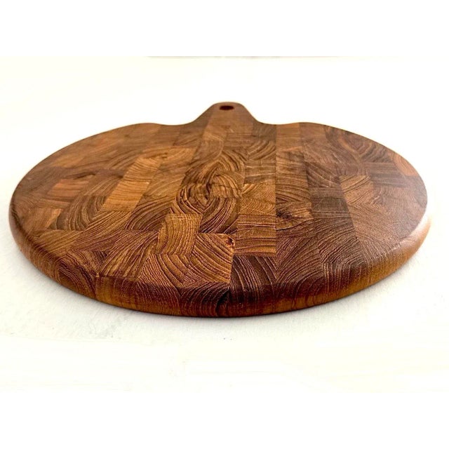 1960s Danish Teak Wood Charcuterie/Carving Board For Sale - Image 10 of 10