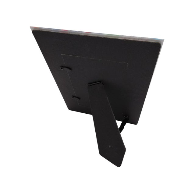 Red Cool Miami Modern Glass Minimalist 3x5 Photo Frame For Sale - Image 8 of 11