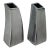 1990s Vintage Modern Aluminum Vases- Set of 2 For Sale