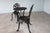 Metal American Cast Iron Rose Garden Bistro Set, Mid-20th Century For Sale - Image 7 of 16
