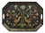 Vintage Lida Bell Clark French Country Pa Dutch Hand Painted Toleware Metal Tray For Sale