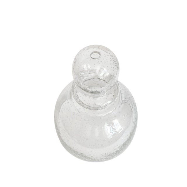 1990s Seeded Bubble Glass Garden Cloche With Vent Hole For Sale - Image 4 of 4