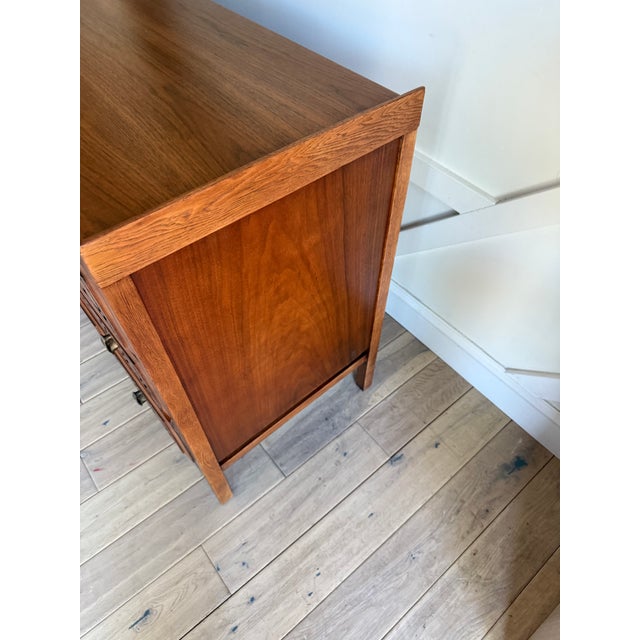 RWAY 1960s Refinished Mid Century Modern Walnut Dresser For Sale - Image 4 of 10