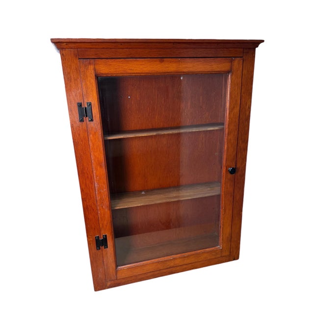 American Maple Hanging Wall Cabinet 19th Century