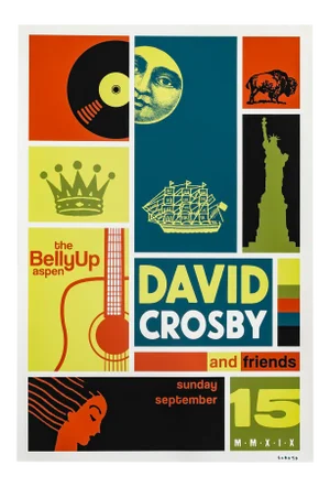 2019 American Concert Poster, David Crosby