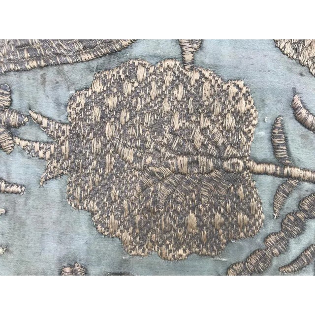 Antique Ottoman Silk and Metal Embroidery For Sale - Image 9 of 13