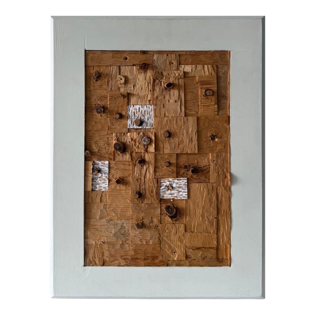 Gordon Powell, Painted Wood Assemblage Abstract Art Sculpture Painting Gordon Powell Modernist For Sale